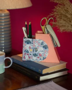 Pearlised Paper Leather Secret Inkwell- Blue Meadow