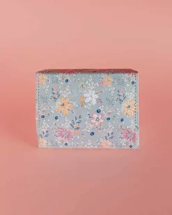 Pearlised Paper Leather Travel Jewellery Box Small - Garden Fog