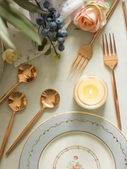 Perfect Kitchen Dessert Forks-Rose Gold-Set Of 6