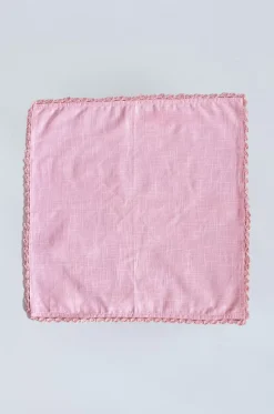 Petal Blush Hand Crochet Napkins - Set Of 6