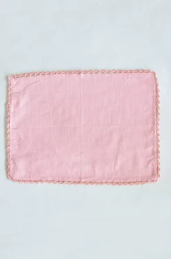 Petal Blush Hand Crochet Placemats - Set Of 6