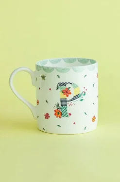 Polka Dots Monogram Mug - A To Z