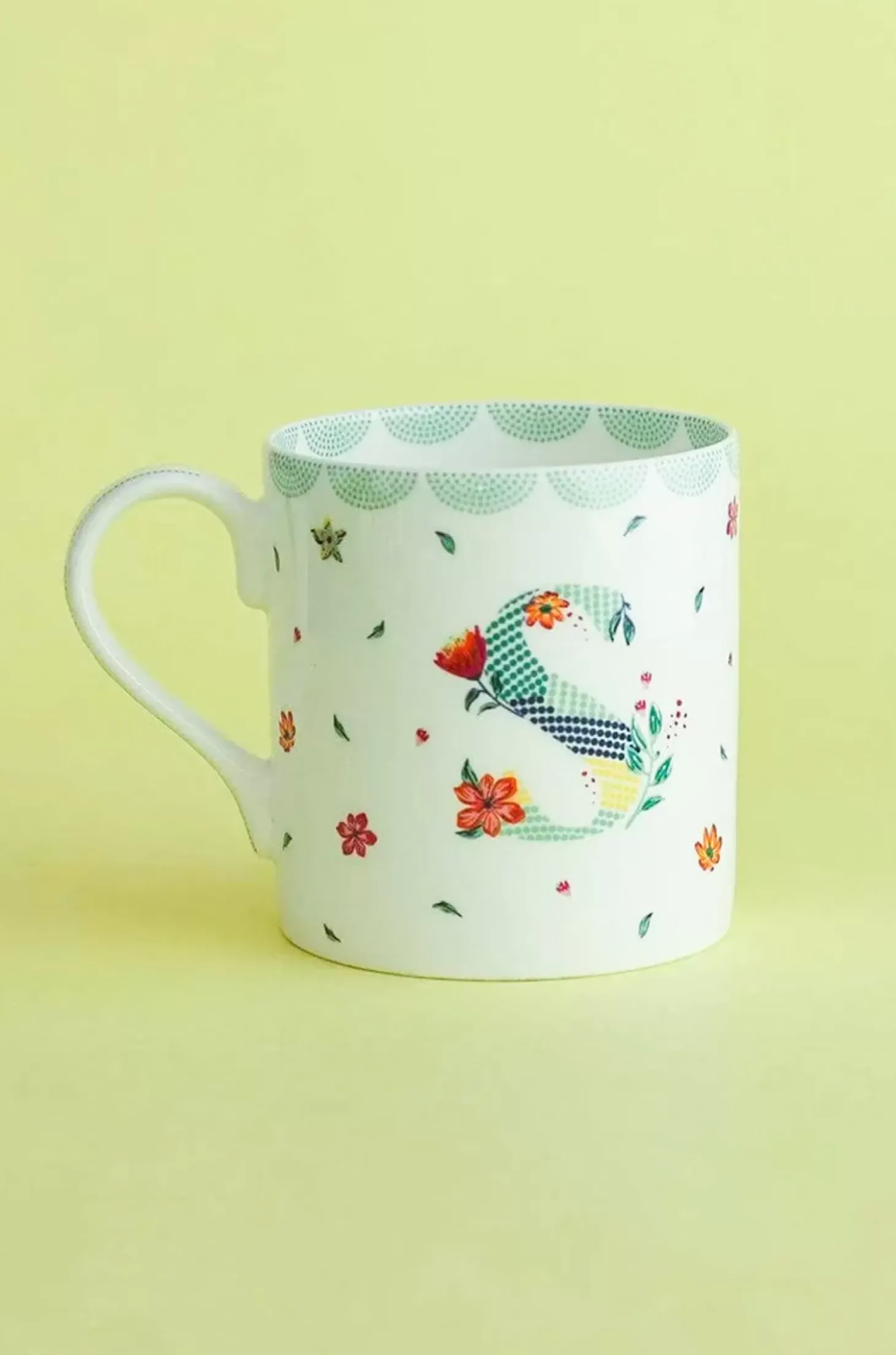 Polka Dots Monogram Mug - A To Z