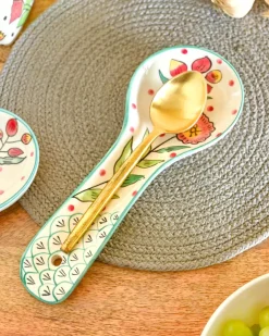 Poppy Petals Handpainted Spoon Rest