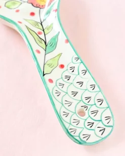 Poppy Petals Handpainted Spoon Rest