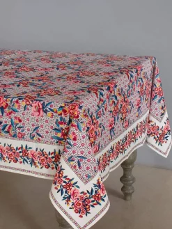 Poppy Petals Table Cover- 8 Seater