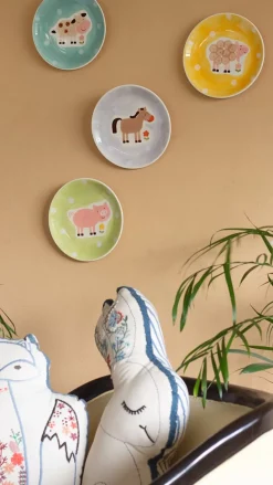 Quirky Farm Handpainted Wall Plate