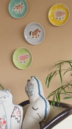 Quirky Farm Handpainted Wall Plate