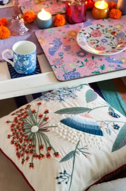 Raha Embroidered Cushion Cover