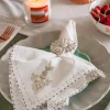 Roshanara Beige Napkins-Set Of 6