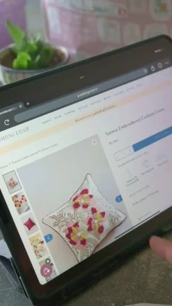 Sienna Embroidered Cushion Cover