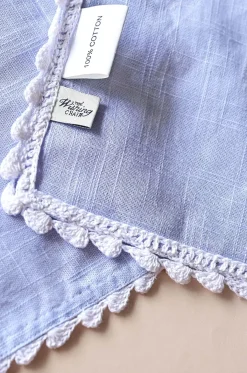 Silver Mist Hand Crochet Table Runner