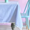 Silver Mist Hand Crochet Table Cloth -4/6/8 Seater