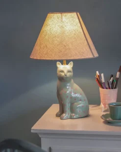 So Fierce Panther Lamp - Green With Pink Dots
