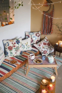 Spring Sorbet Woven Chenille Bedside Rug