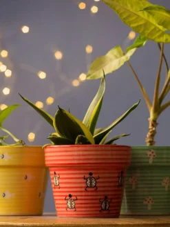 Stencil Planter- Lady Bug