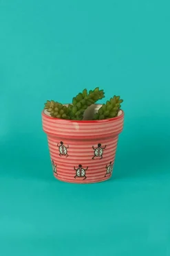 Stencil Planter- Lady Bug