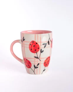 Strawberries Handpainted Ceramic Mug