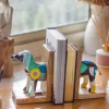 Technicolour Toto Wooden & Paper Mache Handpainted Bookends