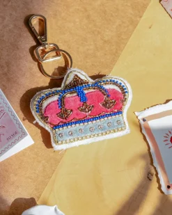 The Crown Hand Embroidered Keychain