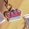 The Crown Hand Embroidered Keychain