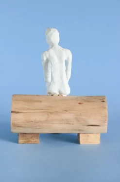 The Thinking Man Wooden Decorative Accent