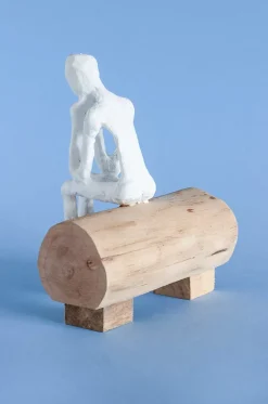 The Thinking Man Wooden Decorative Accent