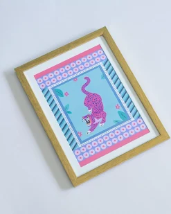 Tiger With Wooden Framing