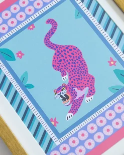 Tiger With Wooden Framing