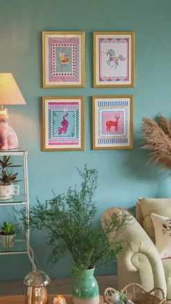 Tiger With Wooden Framing