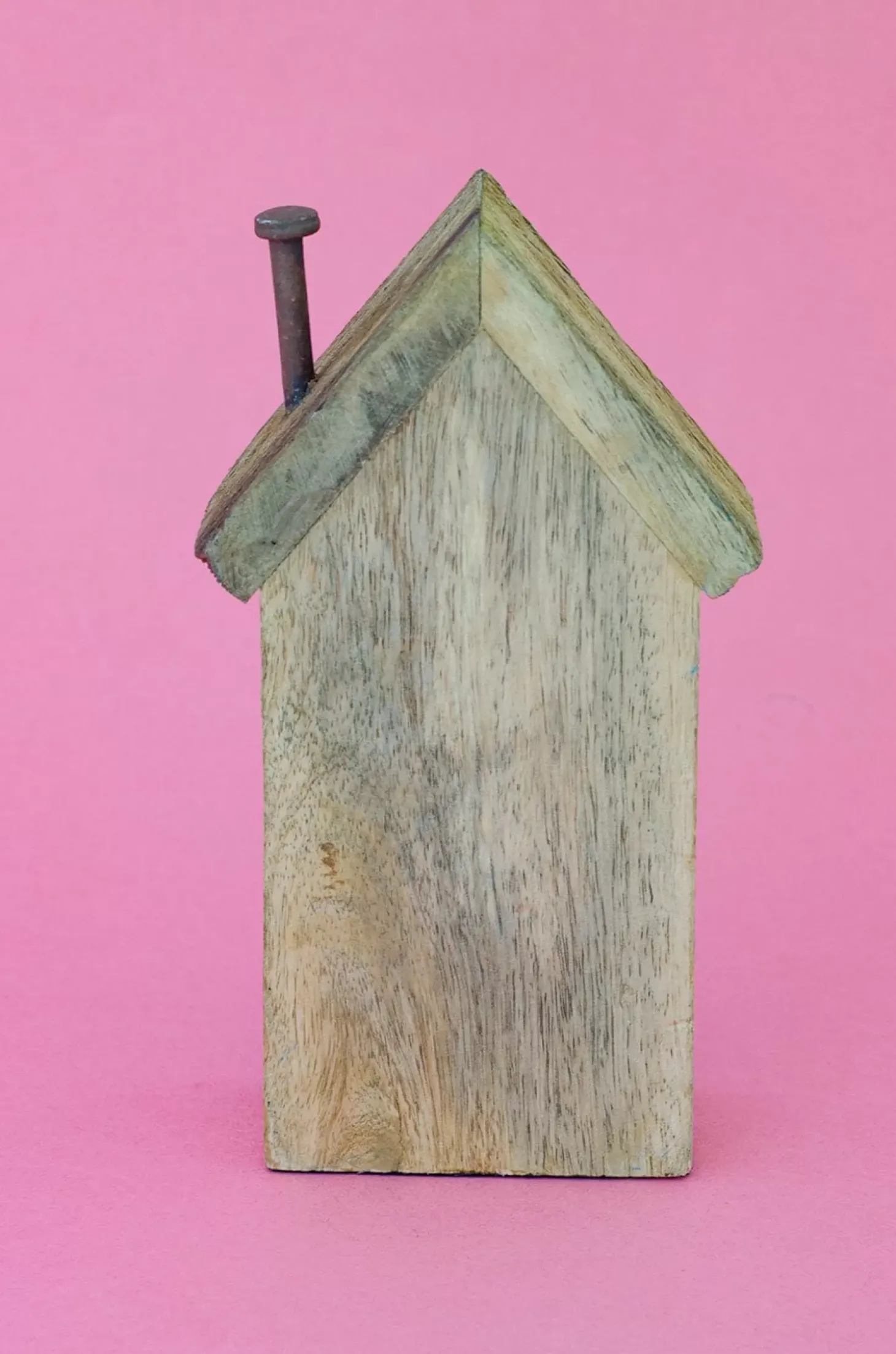 Tiny Homes Wooden Paperweight - Blue