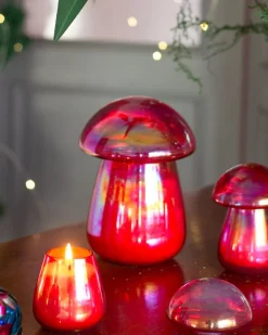 Toadstool Soy Wax Glass Candle With Lid