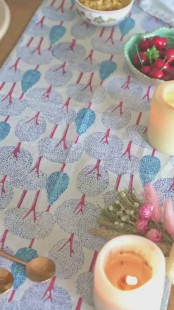 Topiary Garden Table Cloth - 6 Seater