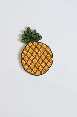 Tropical Goodness Hand Embroidery Beaded Coasters -Set Of 4