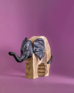 Tusky Wooden Decorative Accent