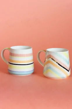 Twilight Handpainted Ceramic Mugs - Set Of 2