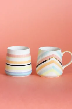 Twilight Handpainted Ceramic Mugs - Set Of 2