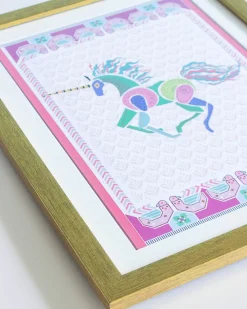 Unicorn With Wooden Framing