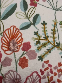 Wallflowers Embroidered Cushion Cover