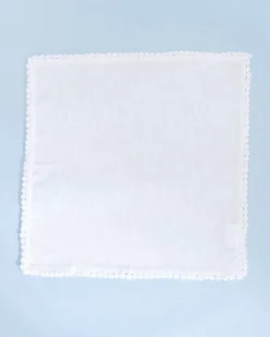 White Prairie Hand Crochet Napkins - Set Of 6