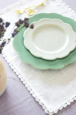 White Prairie Hand Crochet Placemats - Set Of 6