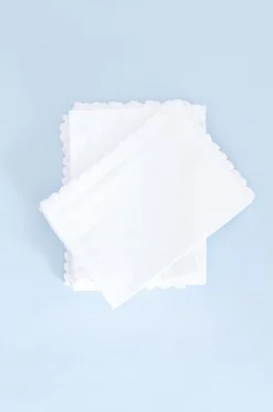 White Prairie Hand Crochet Placemats - Set Of 6