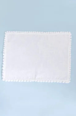 White Prairie Hand Crochet Placemats - Set Of 6