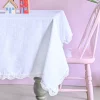 White Prairie Hand Crochet Table Cloth