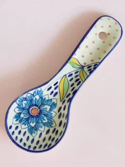 Wild Indigo Handpainted Spoon Rest