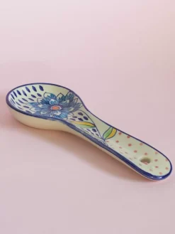 Wild Indigo Handpainted Spoon Rest