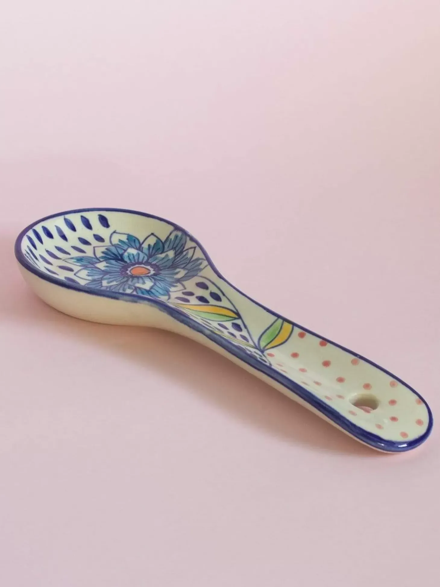 Wild Indigo Handpainted Spoon Rest