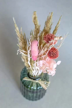 Wildflowers Natural Dried Flowers Bouquet In Glass Jar
