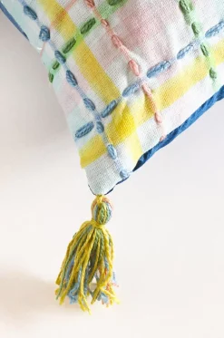 Zelda Embroidered Cushion Cover - 18 Inch X 18 Inch