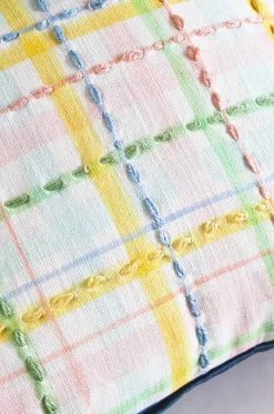 Zelda Embroidered Cushion Cover - 18 Inch X 18 Inch